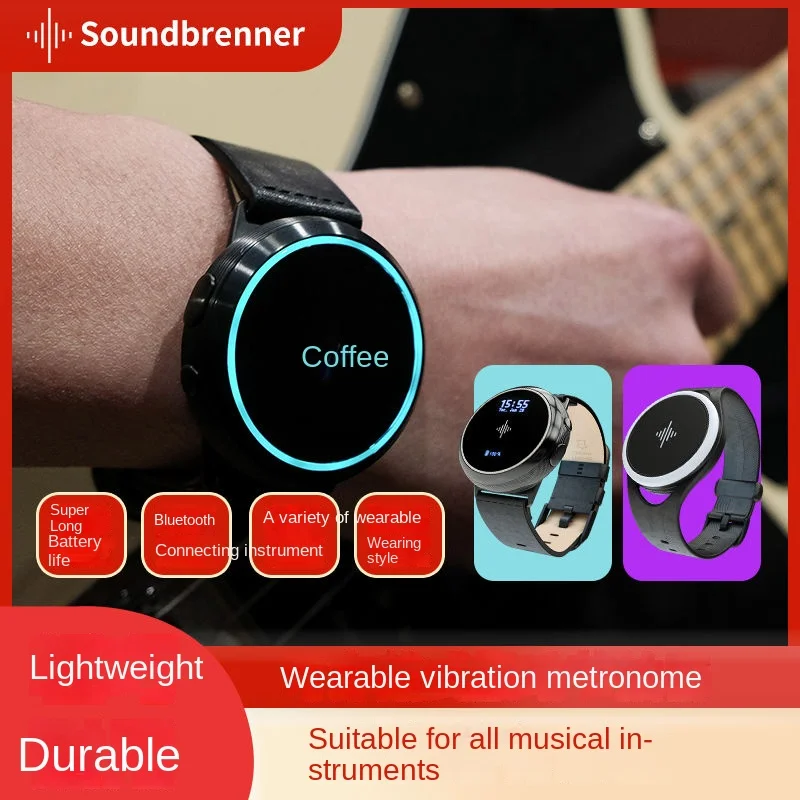 

Soundbrenner Metronome Grade Examination Guitar Drum Piano Bass Watch Wearable Smart Body Vibration