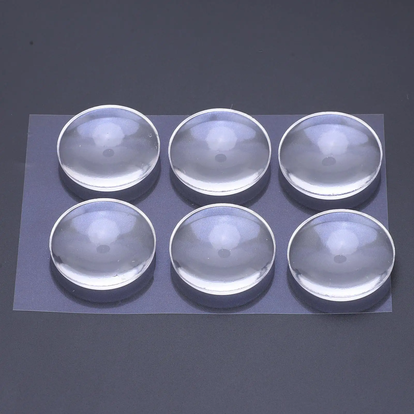 12 Pcs Door Stopper Wall Protector 40mm Transparent Soft Strong PU Round Door Handle Protector Bumper Set