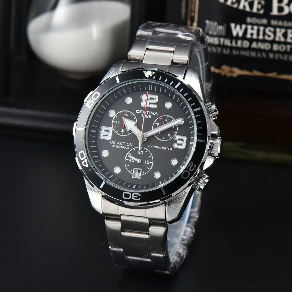 

2023 Top AAA+ CERTINA Watches For Mens Luxury High Quality Automatic Date Watch Business Sports Chronograph Waterproof Clocks