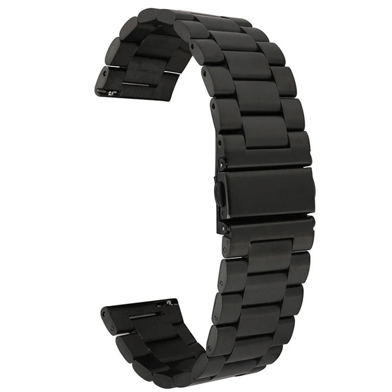Sleek Metal Watchband - 18mm/22mm Adjustable Bracelet Strap
