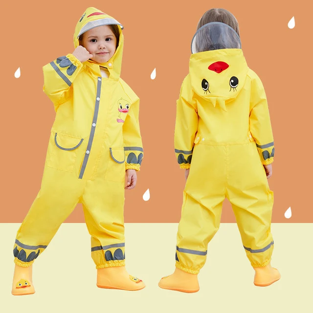 Combinaison Imperméable À Capuche Et Pantalon De Pluie Pour Enfants De 1 À  12 Ans - Imperméables - AliExpress