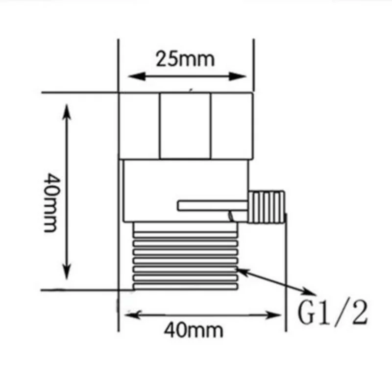 Shower Diverter Valve 1/2 inch Flow Control Shower Head Shut-Off Valve Shower Diverter Valve Bidet Spray Top Rain Hand Head