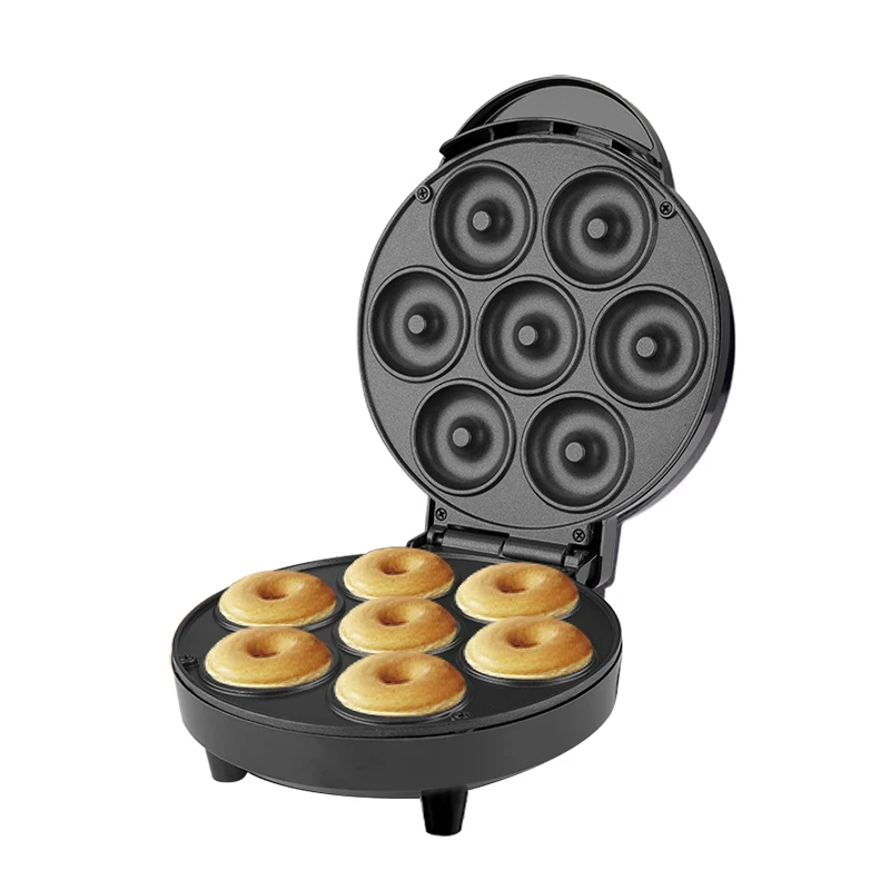 Electric Pancake Fried Omelet Baking Pan Mini Donut Maker 7 Doughnuts Bread Toaster Breakfast Dessert Waffle Machine EU US Plug