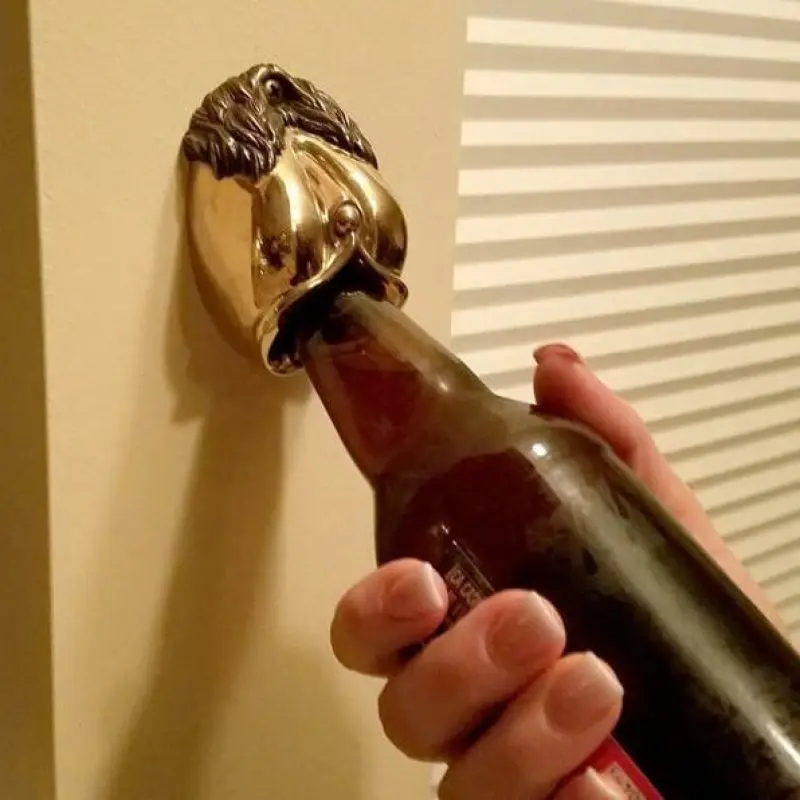 Bottle Opener Wall Mounted Cast Bronze Sculpture: The Goddess Wall Mounted Bottle Opener Wine For Beer Soda Glass Cap