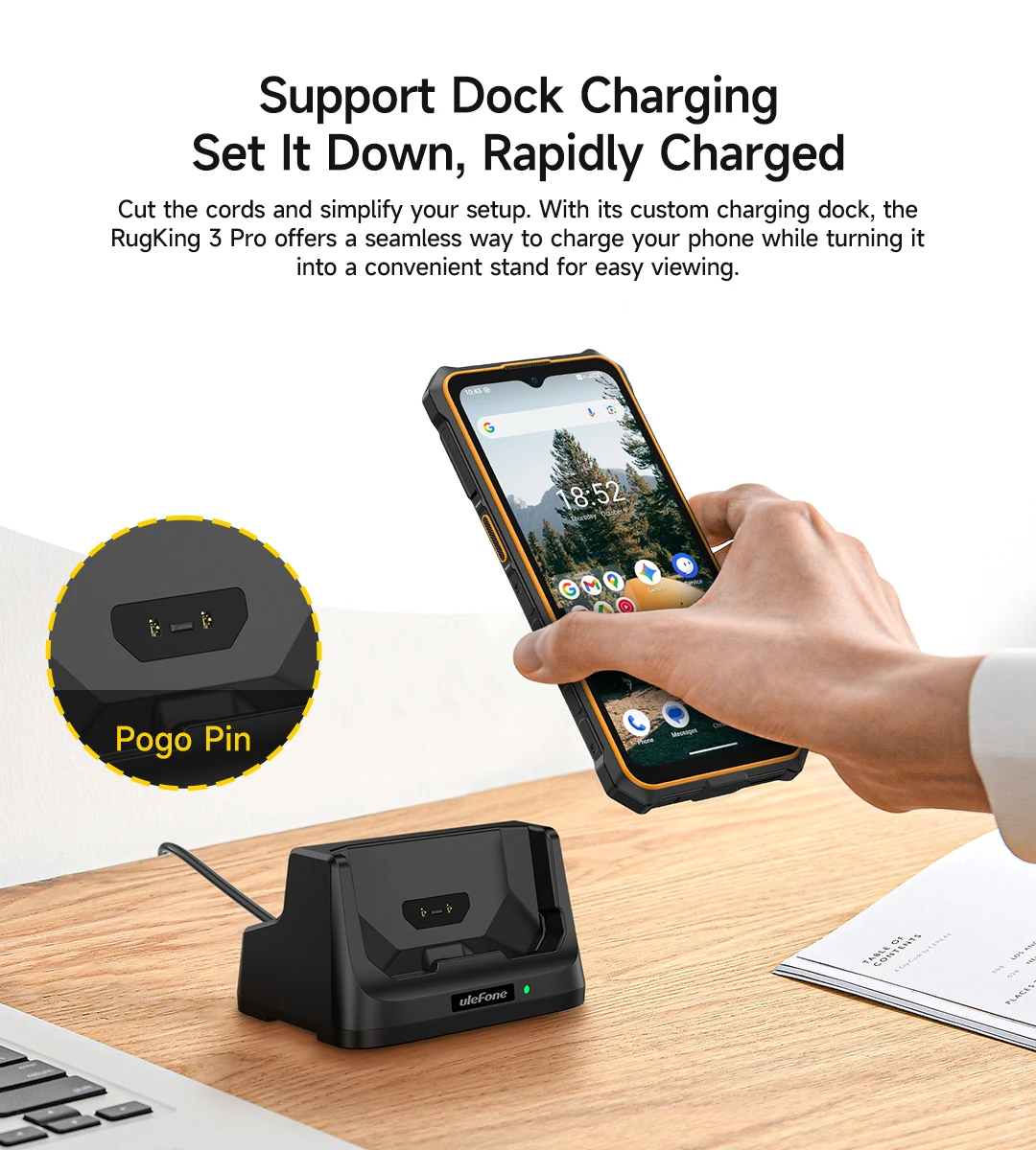 【World Premiere】Ulefone RugKing 3 Pro Rugged Phone 6.56" 120Hz 5700mAh Android 15 Up to 16GB RAM,128GB ROM NFC 4G Global