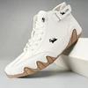 Casual Sneakers for Men Luxury Designer Shoes Free Shipping Leather Ankle Boots 2023 New Fashion Comfort High Top Men Shoes