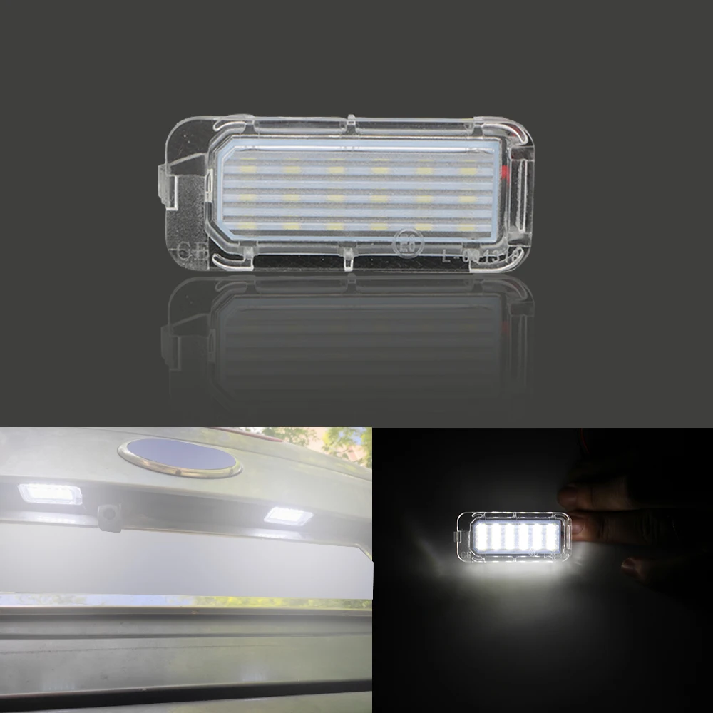 

2 шт., светодиодные лампы для номерного знака Ford Focus 5D Fiesta Mondeo MK4 C-Max MK2 S-Max Kuga Galaxy