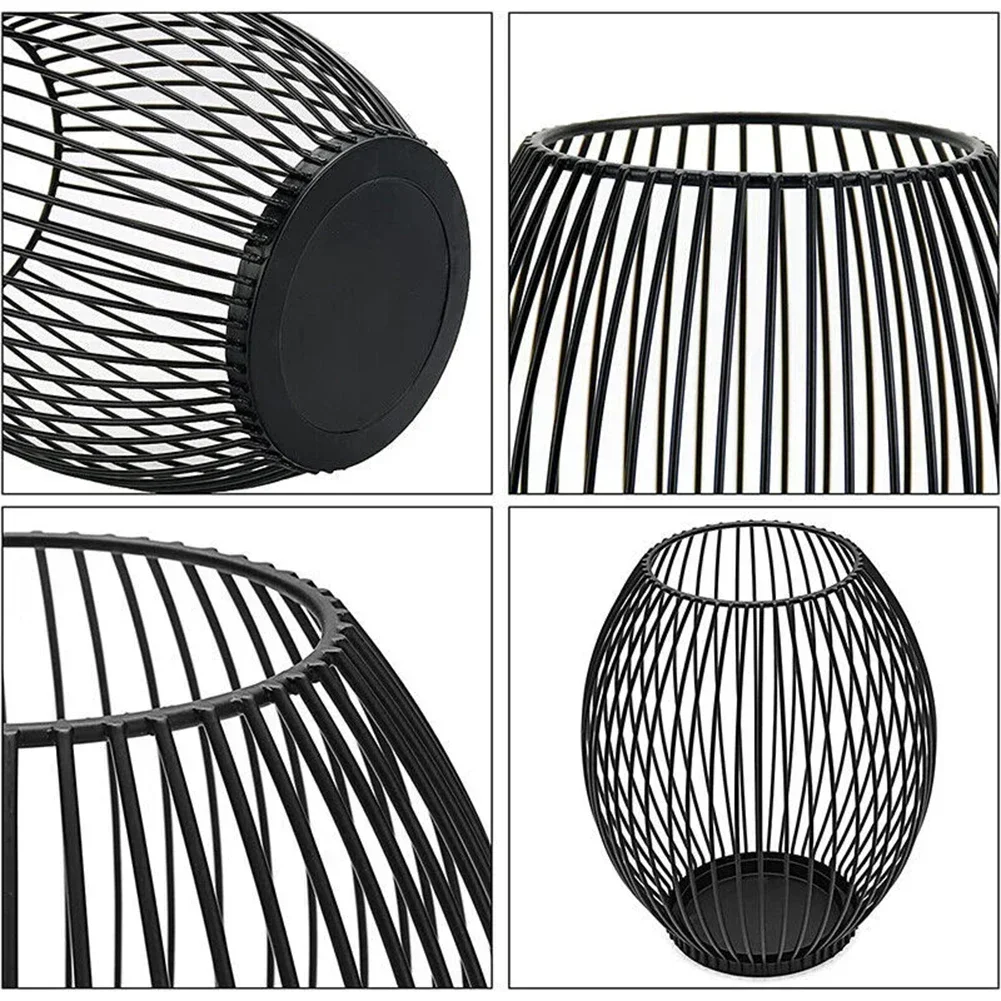 Specification Wide Range Birthdays Meditation Hollow Home Decor Wire Lantern Candle Holder Iron Multiple S