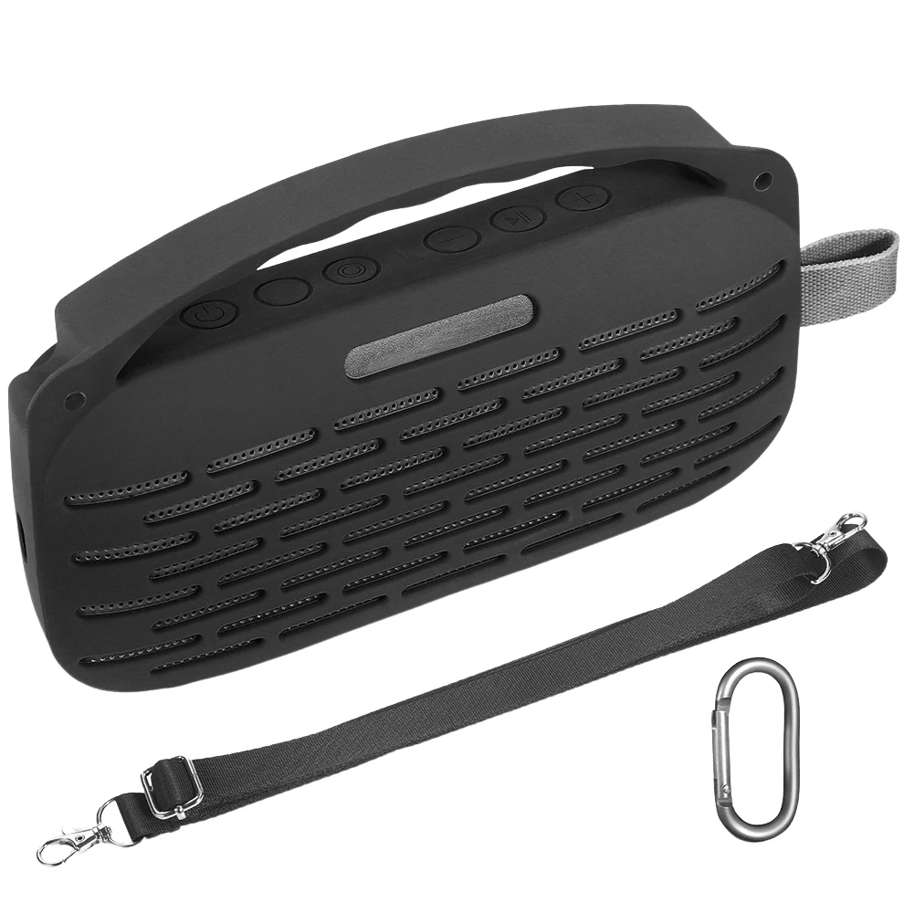 Co2CREA Schutzhülle Set Für Bose SoundLink Flex - Hartschale & Silikon Mit Karabiner