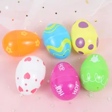 

12/24pcs Easter Colorful Plastic Eggs Fillable Easter Mini Eggs Box Kids Toys Birthday Party DIY Candy Gift Packaging Decoration