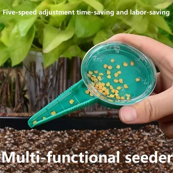 Hand Held Adjustable File Plant Seed Sower Multifunction Seeding Dispenser Flower Grass Garden Planter Accessory BZQ02