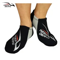 KEEP DIVING 3MM Neoprene Colorful Diving Socks Draughty Beach Shoes Snorkeling Equipment Footwear In Fins Non-slip Home Socks 1