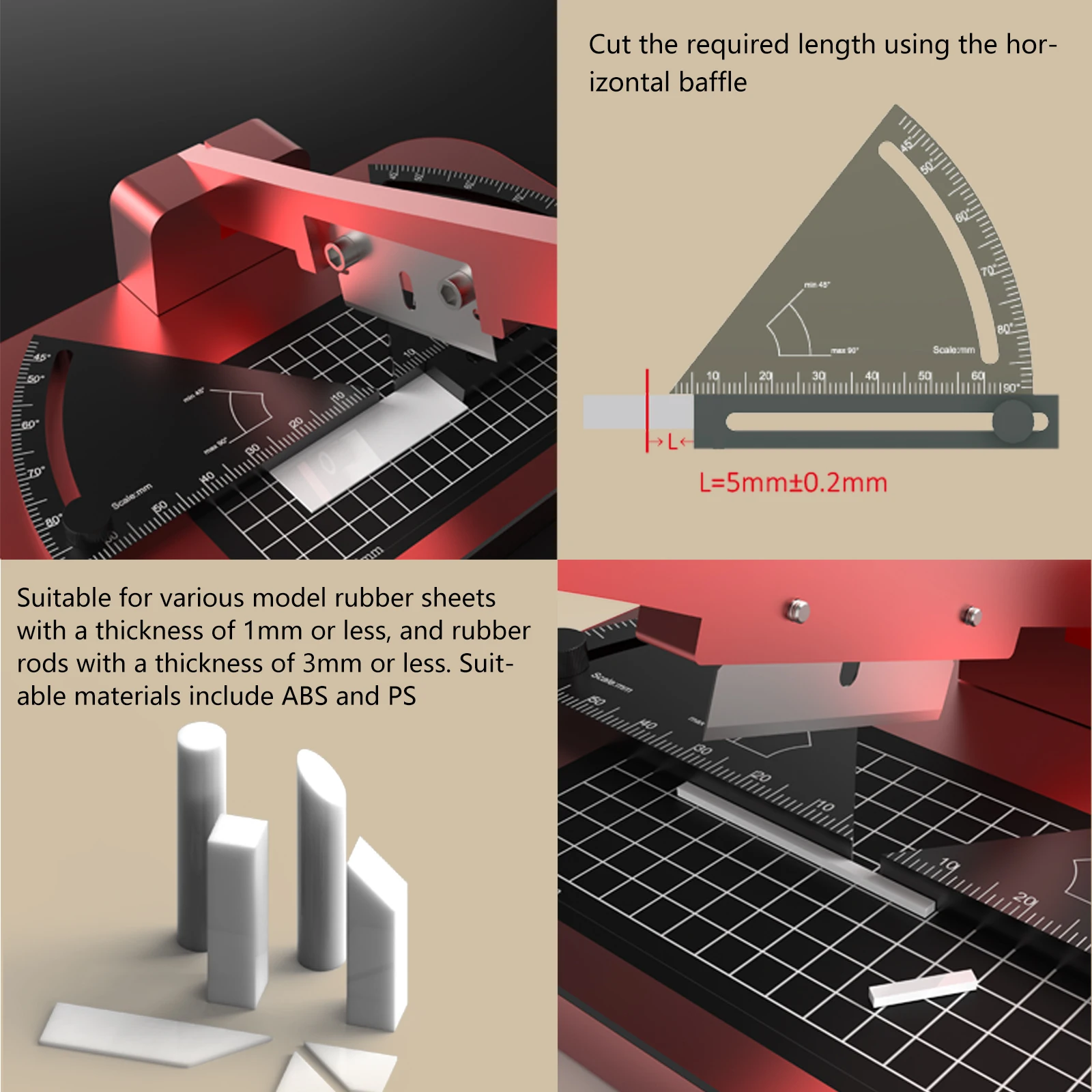 Precision Angle Cutting Tool For Scale Models DIY Craft Hobby