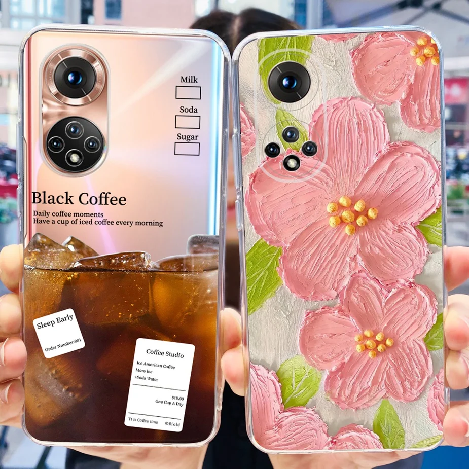 Clear Silicone Soft Slim Phone Case with Fashion Painted Design