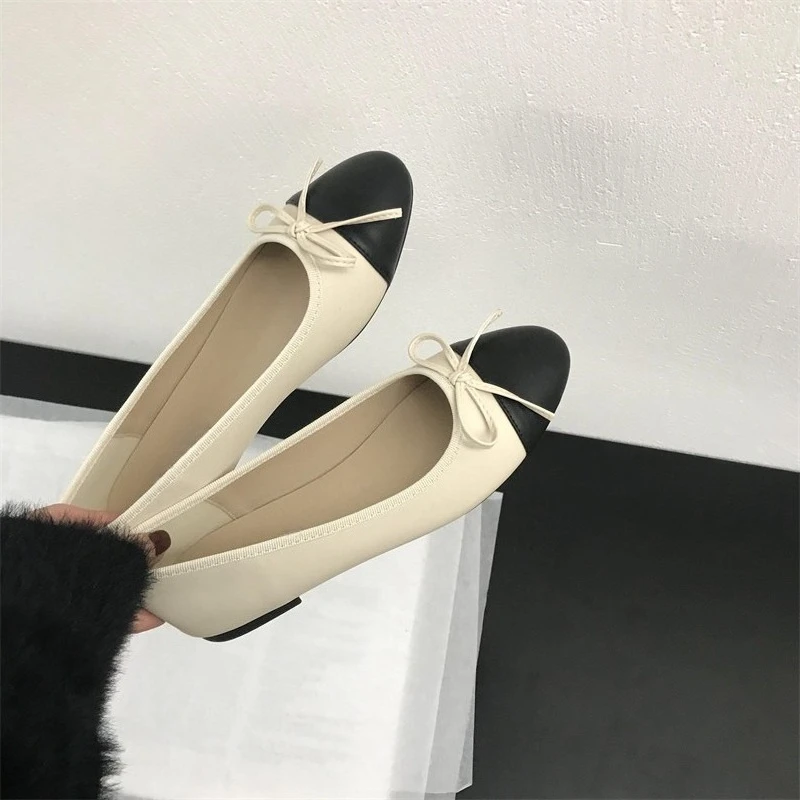 2026 New Spring Butterfly-knot Women Loafer Elegant Mix Colors Slip On Shoes Laides Comfort Soft Sole Ballet Flats Single Shoes 1