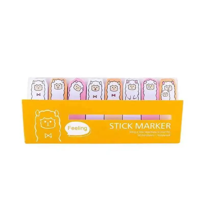 1 stück Lytwtw der Kawaii Schreibwaren Cartoon Marker Memo Pad Lesezeichen Flaggen Index Tab Sticky Notes Label Papier Aufkleber – Detail 22