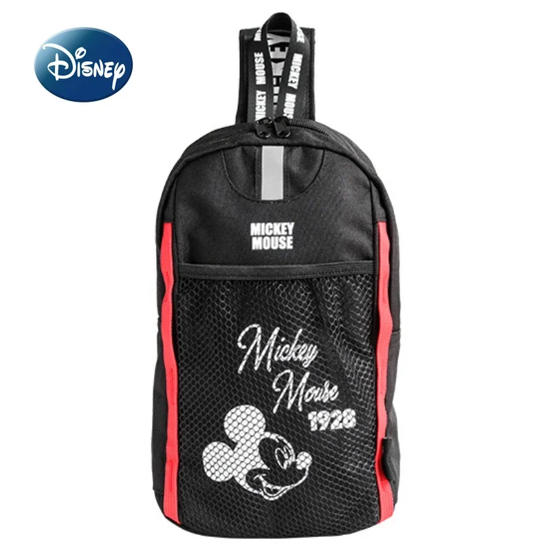 Disney Mickey New Children's Chest Bag Luxury Brand Original Boys' Crossbody Bag Cartoon Fashion Children's Bag High Quality