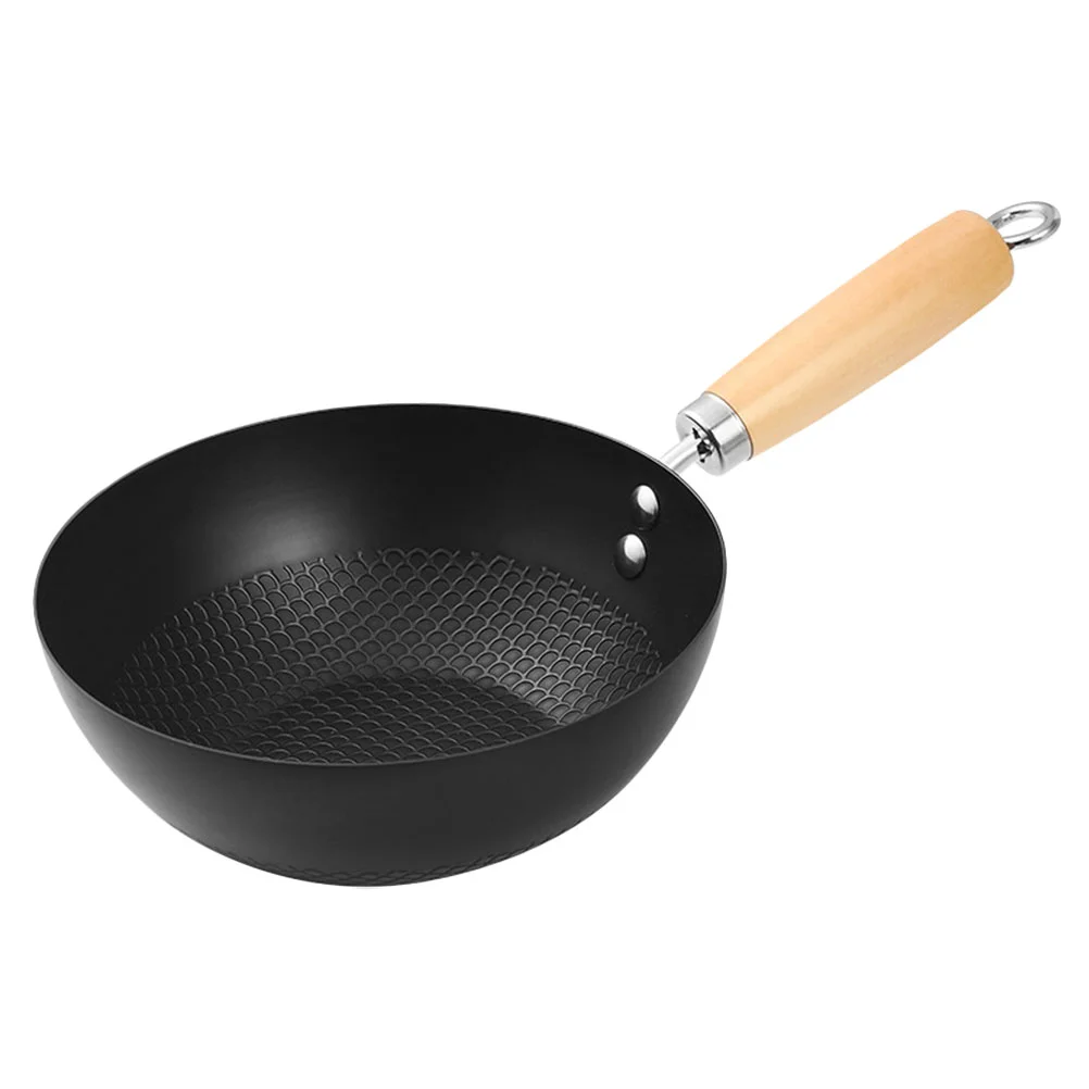 

Small Wok Household Cast Iron Frying Pan Non-stick Frying Pan Steak Auxiliary Food Pan Gas Stove Induction Cooker Universal