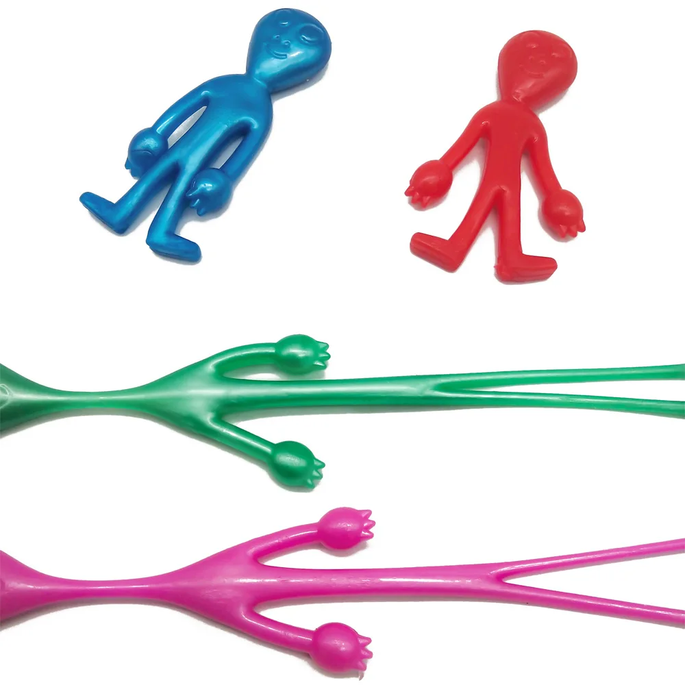 Novelty Funny Simulated Alien Super Soft Elastic Stretch Toys Children's Stress Relief Toys Halloween Prank Scary 5Pcs