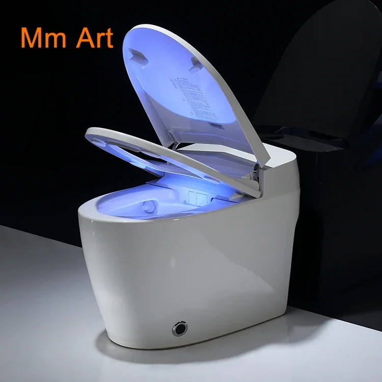 cheap 110V/220V auto open one piece japanese electric bidet siphonic intelligent smart wc automatic toilet