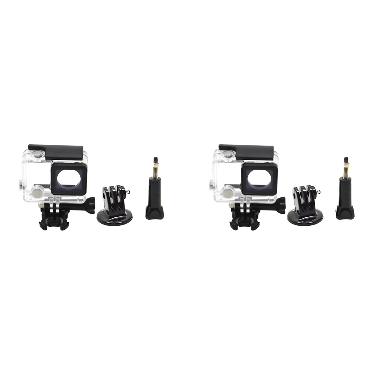 2X Per Gopro Custodia Impermeabile Per Gopro Hero 4 Hero3 + Hero 3 Scatola Protettiva Subacquea Per Accessori Go Pro