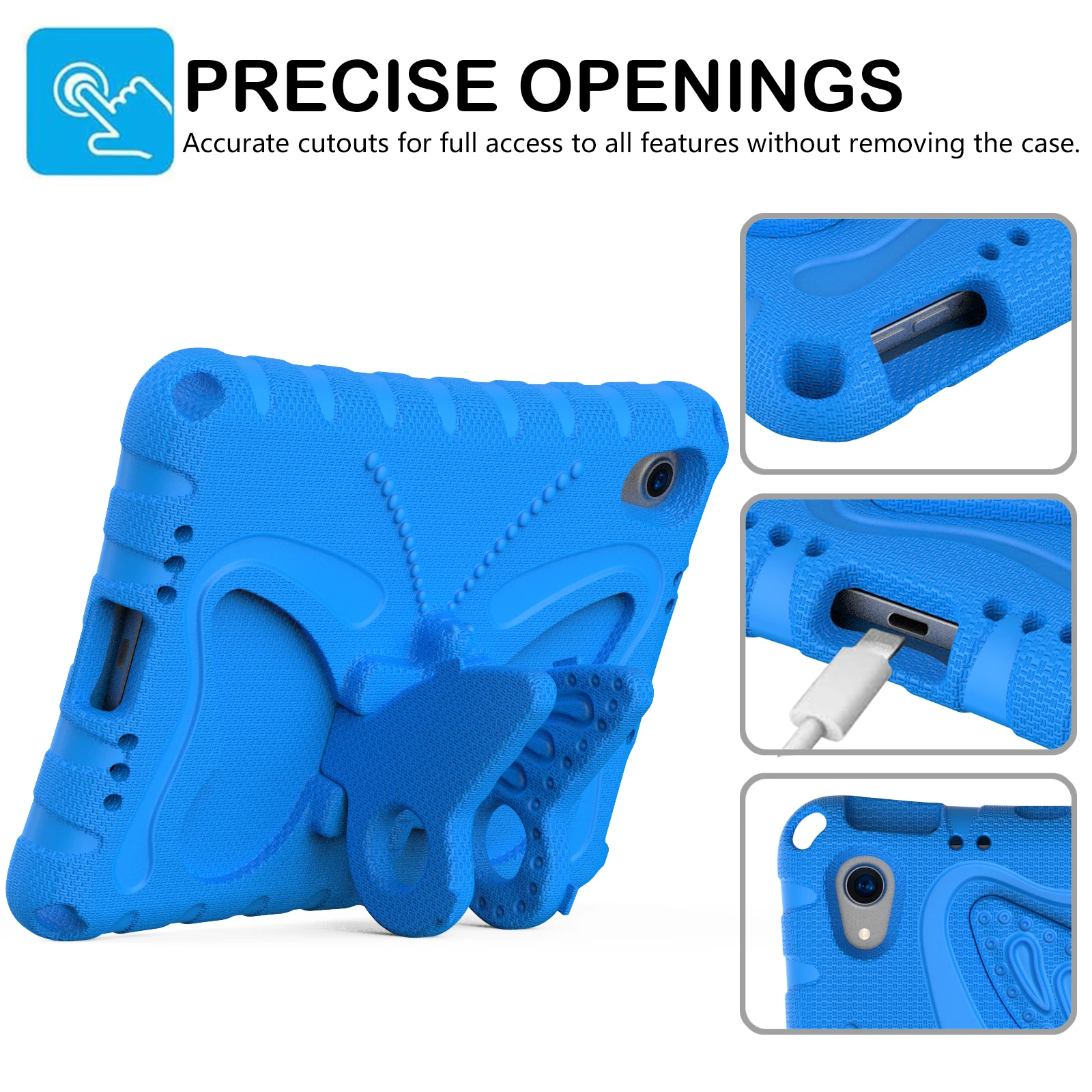 Adorable Butterfly Stand Shockproof Kids Tablet Case