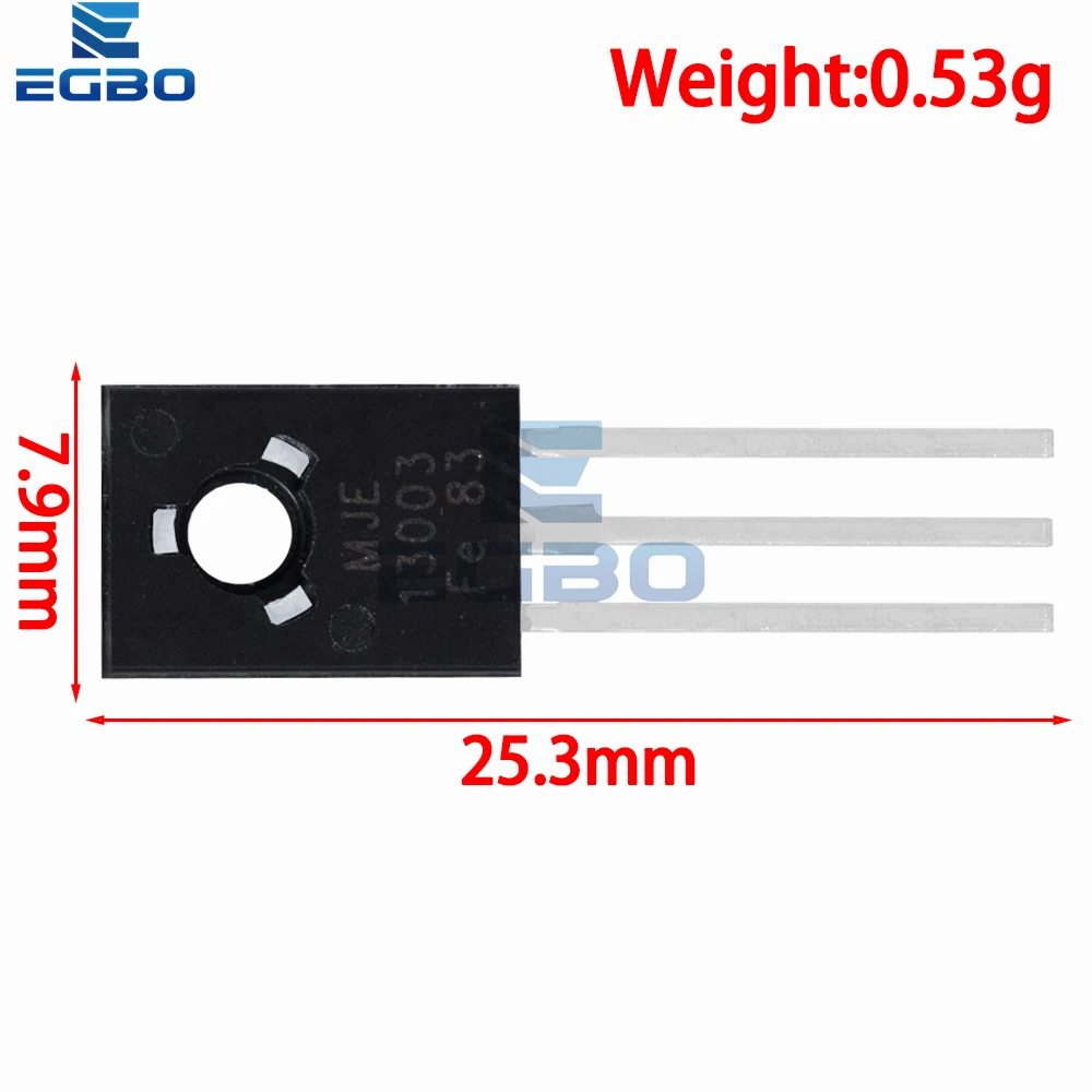 Reland Sun 10 Pezzi E13003-2 TO220 Transistor NPN MJE13003 - Componenti Elettronici Per Riparazioni E Progetti Fai Da Te