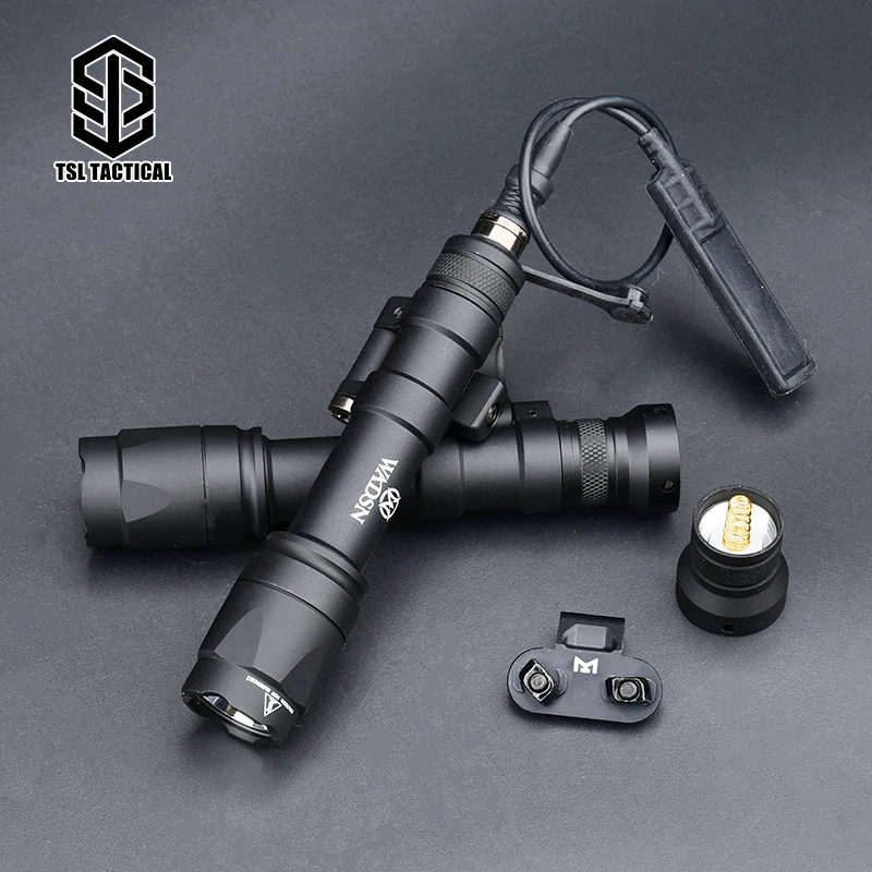 

Tactical Surefir M640C Scout Light 640 Lumens White LED Flashlight Fit Picatinny Rail MLOK KEYMOD Airsoft Hunting Weapon Lamp