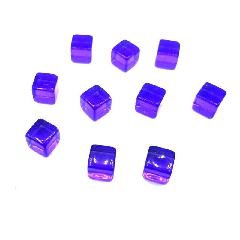 Game Dice 200Pcs 8mm Acrylic Dices Blank 6 Sided Dices Clear Role Playing Puzzle Toy Board Game Cube Party DIY