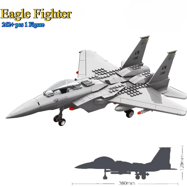 2025 Modern Military SR-71 Blackbird Spy Plane F-15 Fighter Aircraft Soldier Building Blocks Sets Airplane Model Brick Boys Toy 2