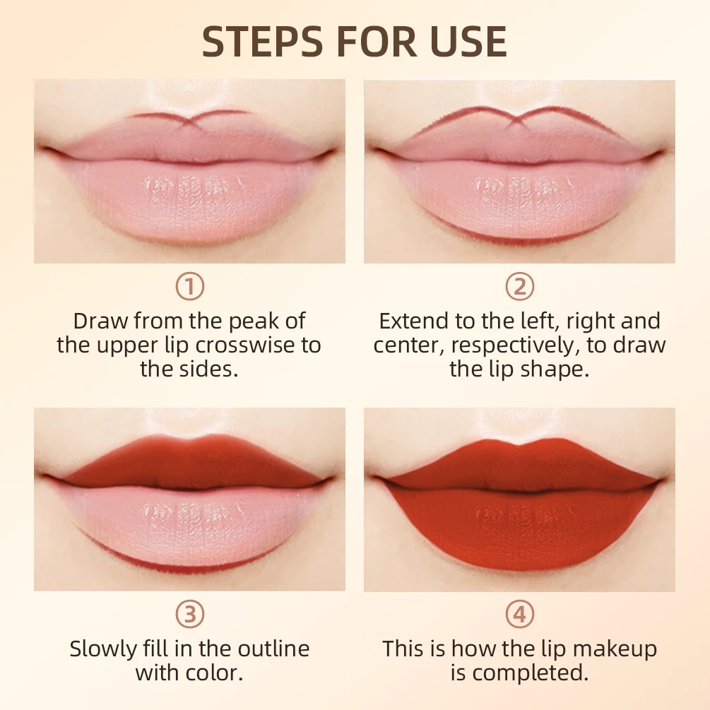 Waterproof Pencil Lipstick Set Pen Matte Lip Liner Makeup Pens Non-stick Cup lip liner lip liner pencil lipliner pencil lipstick set lip liner set lip makeup set lipstick pencil 12Pcs/Set
