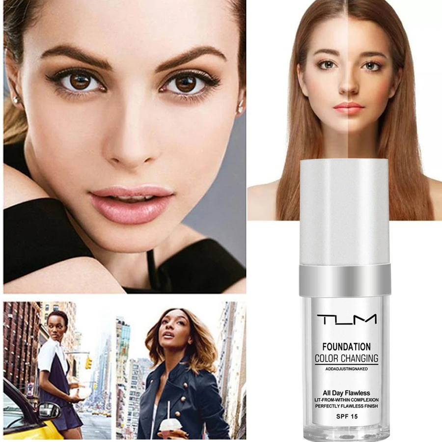 3/5PCS TLM Foundation Color Changing Suitable For All Skin Tones Covers Blemishes Create Delicate And Elegant Face TUM Waterproo