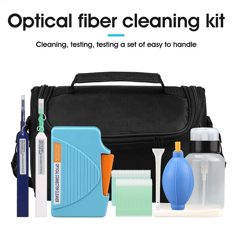 8Pcs/set Fiber Cleaning Tools Fiber Cleaning Kit Fiber Optic FTTH Tool Kit Network Testing Tool