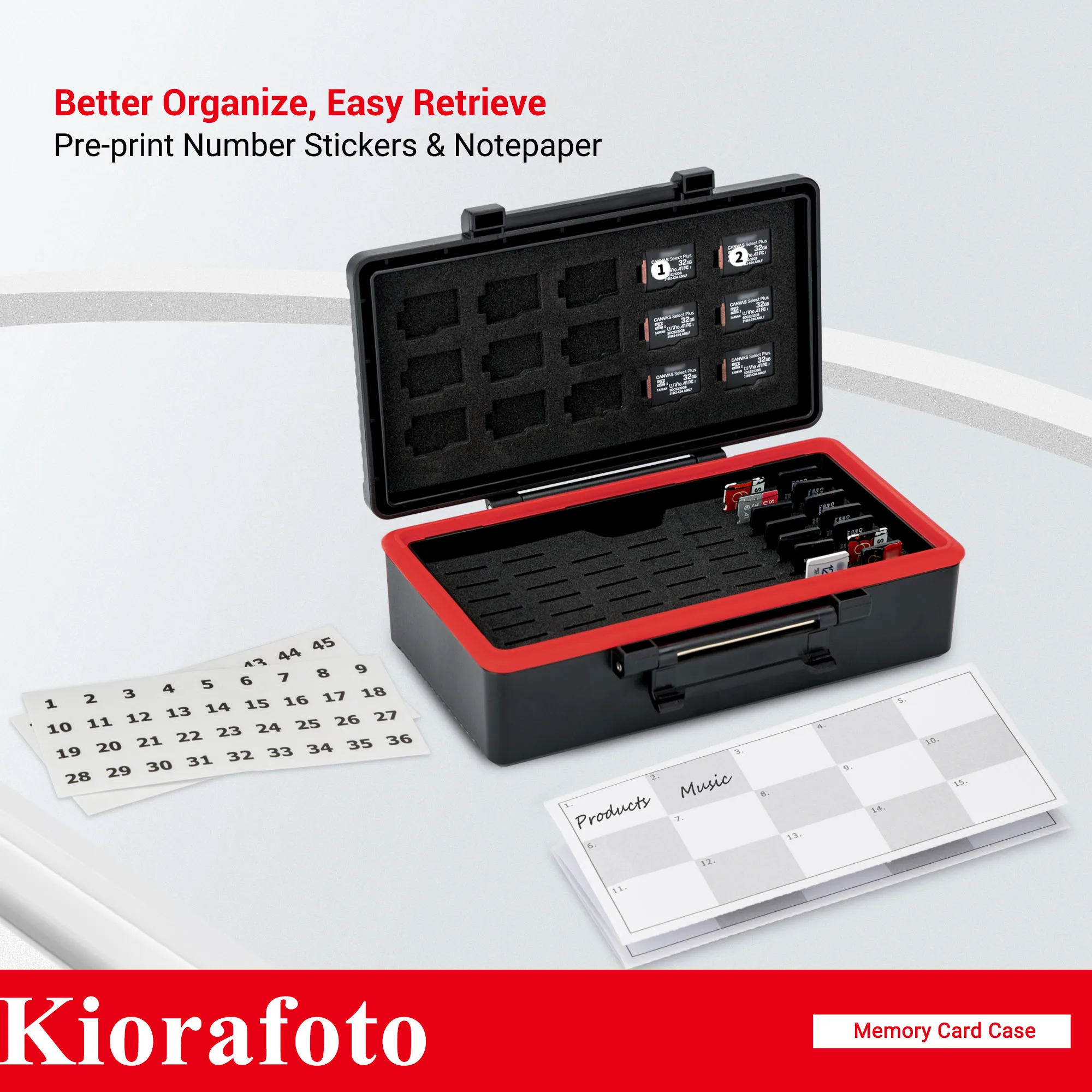 Impermeável Memory Card Case Holder Forro Macio Card Organizer Storage Box Game Micro sd Msd tf 58 Slots - Imagem 6