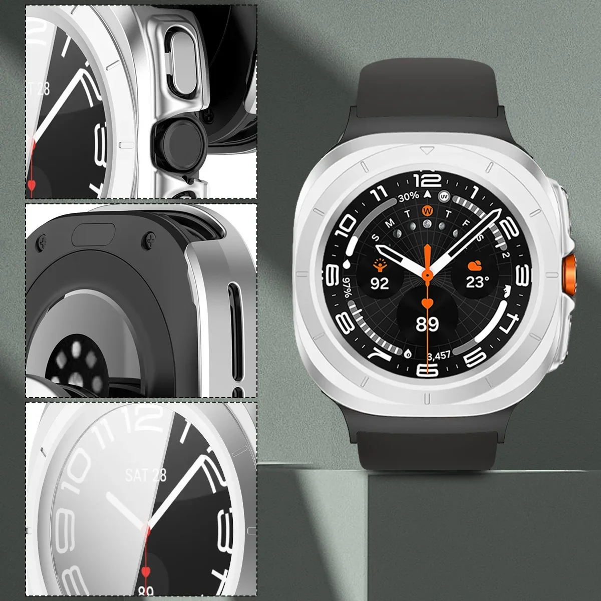 Ultimate 2-in-1 Watch Protection & Style Set with Strap, Case, and Screen Protector