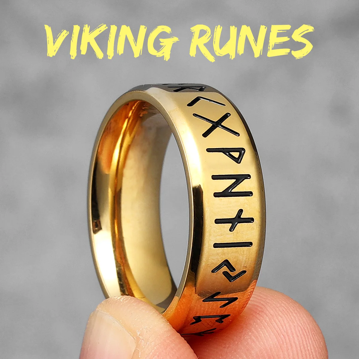 Vintage Nordic Celtic Knot Stainless Steel Rings - Viking Inspired Jewelry Gift