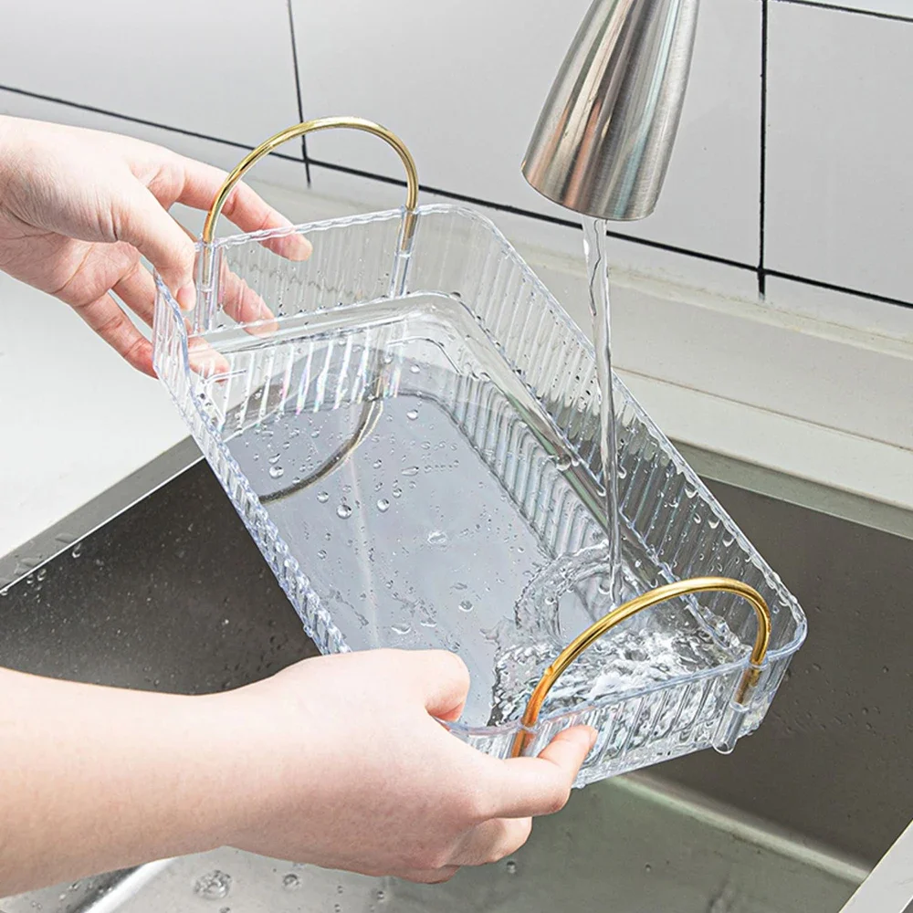 Elegant Makeup Storage Box for Bathroom, Toilet and Dressing Table Makeup pouch Brush holder makeup Makeup brushes holder Mirror 6