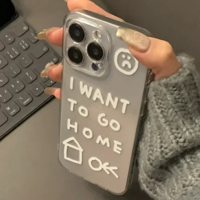 I Want To Go Home Clear Soft TPU Phone Case