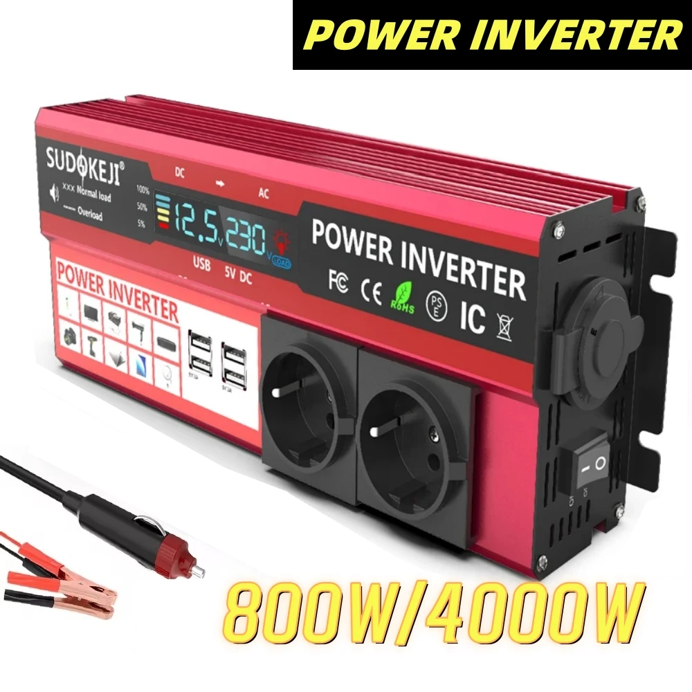 Power Inverter 4000W (Maximum Power) Automotive Inverter RV Marine ...