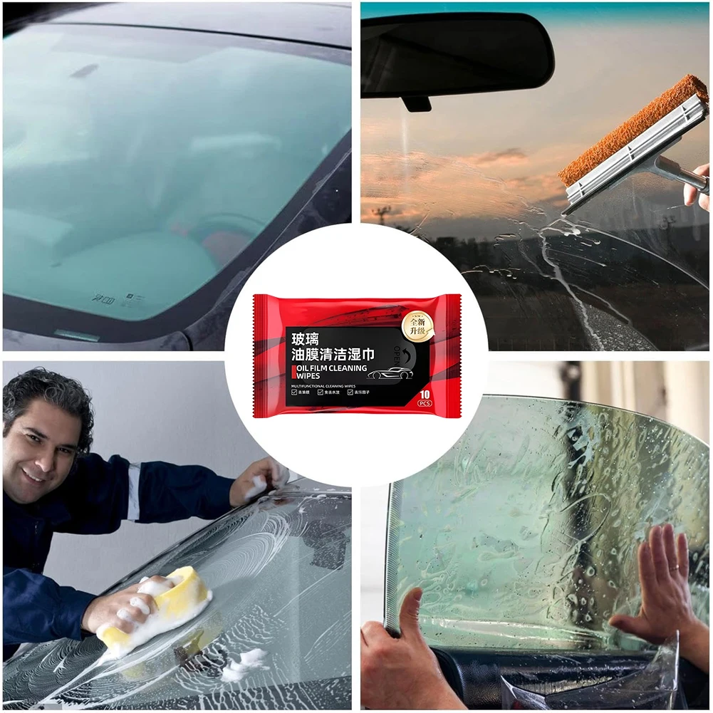 Car Glass Oil Film Removal Wipes Car Front Windshield Oil Film Cleaning