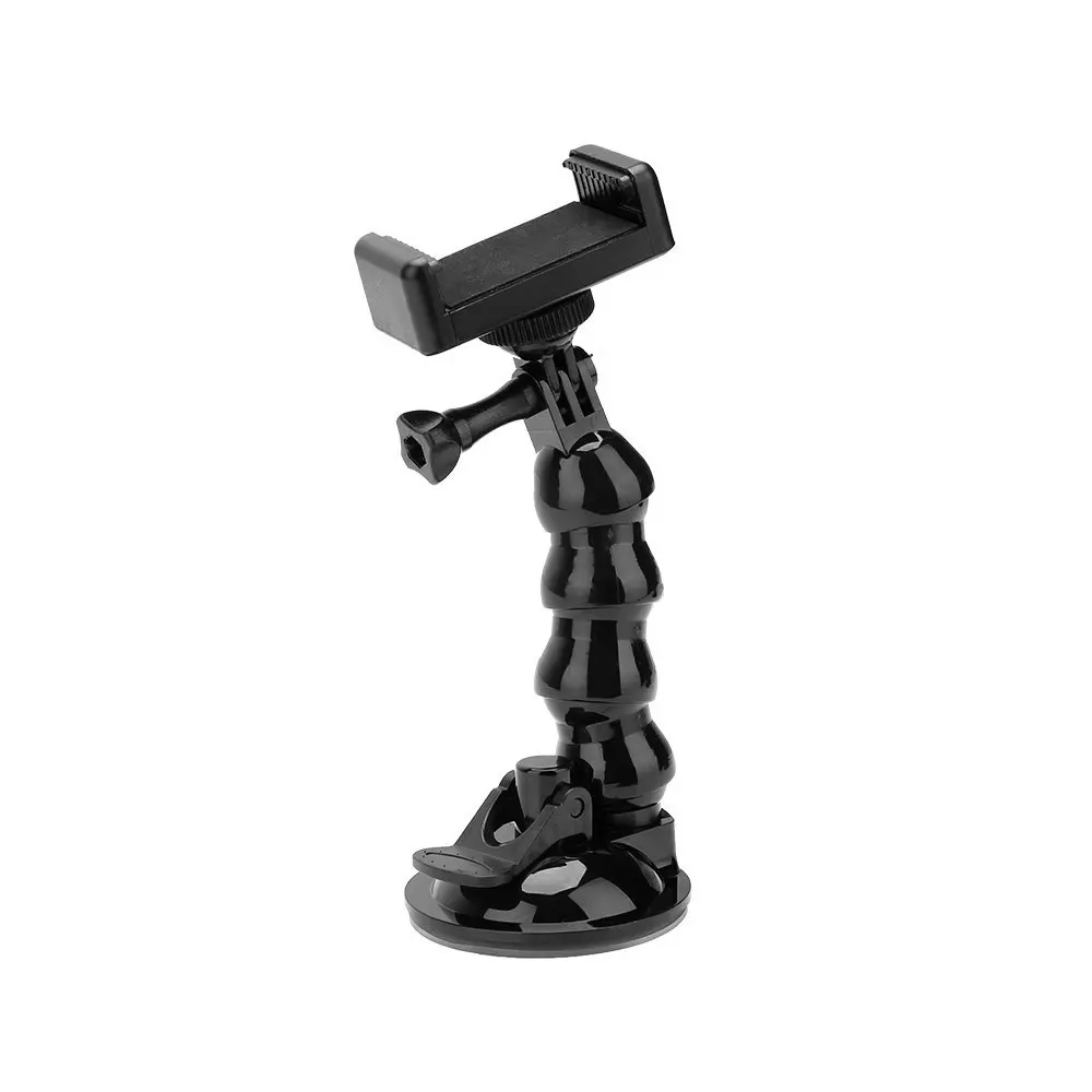 TELESIN-flexível Gooseneck carro montar titular, mandíbulas Flex,