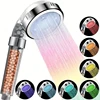 LED 3/7 Colors Shower Head Automatically Color-Changing LED Shower Light Water Saving Shower Head Bathroom Accessorries 1