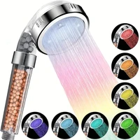 LED 3/7 Colors Shower Head Automatically Color-Changing LED Shower Light Water Saving Shower Head Bathroom Accessorries 1