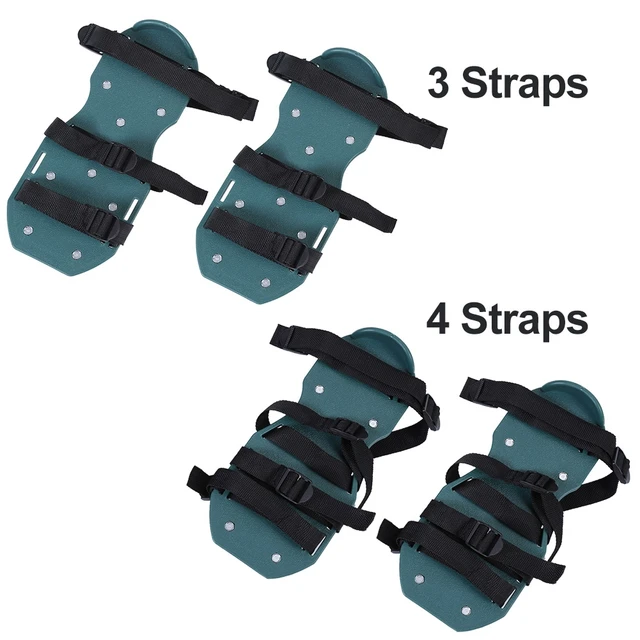 Lawn Aerator Shoes, 1 Pair of Lawn Aerator Sandals Soil Loosening Aerator Spiked Shoes Gardening Tool 4