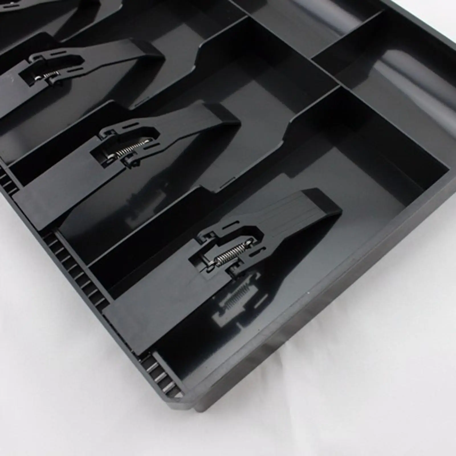 4 Bill 3 Coin Slots Register Drawer Tray with Clip for Restaurants