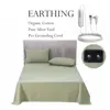 Earthing bed sheet 210*260cm(83*102Inch) organic cotton silver fabric wrinkle free  Breathable Not include Pillowcase 1