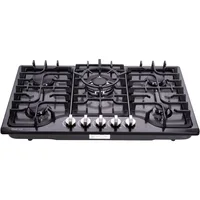 30 Inch LPG/NG Gas Cooktop Dual Fuel 5 Sealed Brass Burner Stainless Steel Hob 110V AC pulse Ignition Stainless 2