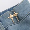 1 Pair Adjustable Trousers Waist Buckles for Jeans Pants Skirts Waist Tightener Snap Button Adjuster Pants Pin Retractable Clips 4