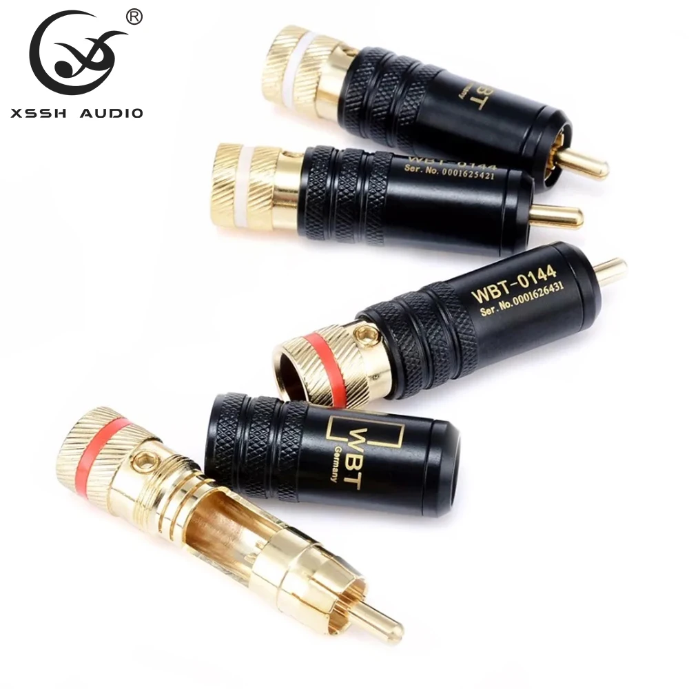 Banlance адаптер 8 шт. Hi-end XSSH YIVO HIFI DIY OEM ODM Латунное медное покрытие 24K золотое видео