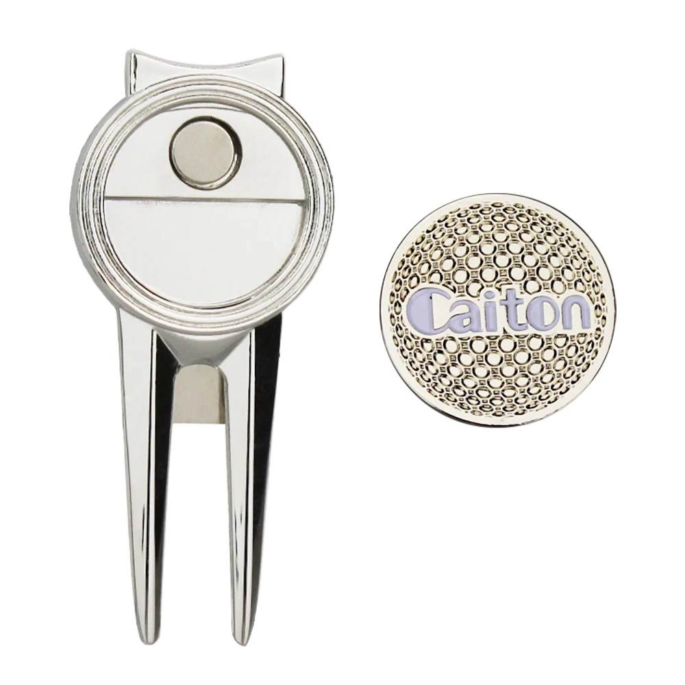 1Pc Steel Golf Divot Repair Tool Pitch Groove Cleaner Golf Pitchfork Putting Green Fork Golf Training Aids Supplies Drop Ship